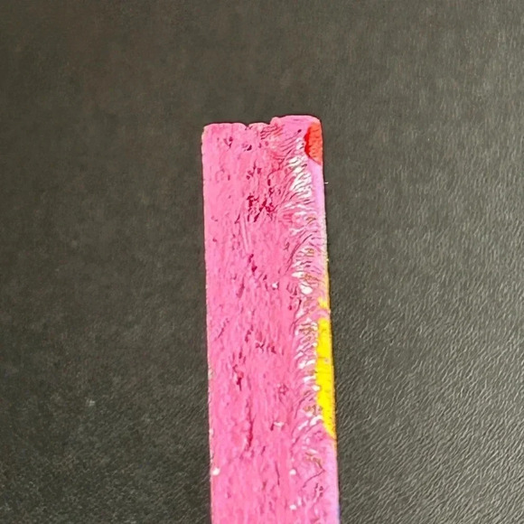 Cat Painting On Wood Nursery Pink Pop Art 9 X 7.5 Whimsical Swirls Dots Fun - Picture 9 of 15